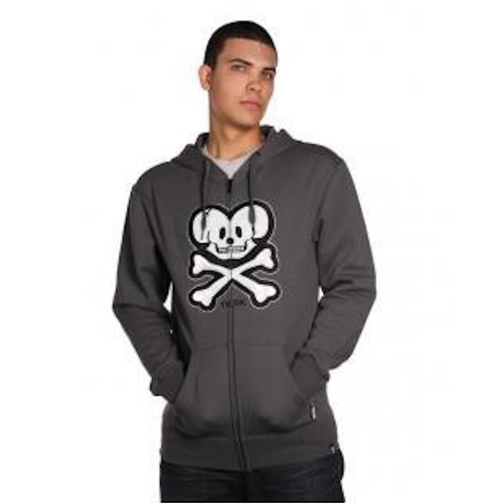 Tokidoki TKDK Hoodie Zip Up Sweatshirt Uni-Sex Grey Mens Large New Without Tags